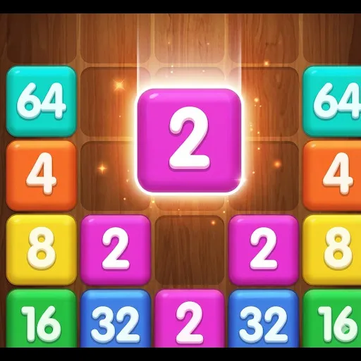 2048 neon game