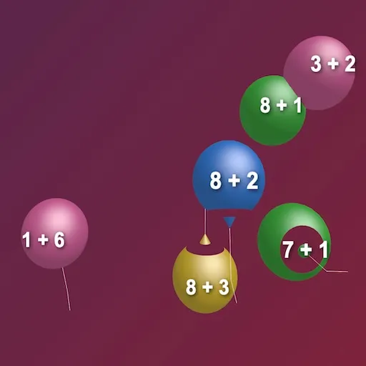 Balloon Pop Addition 3D Game