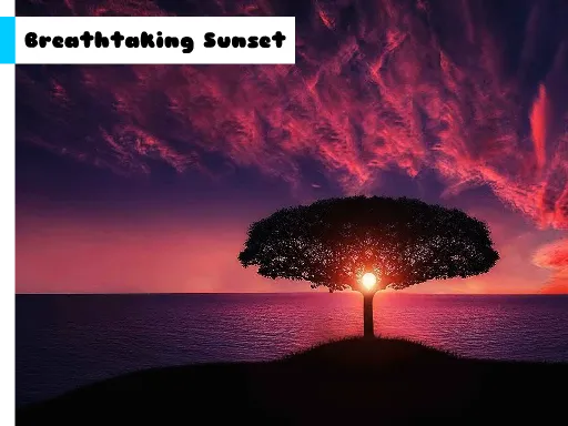 Breathtaking Sunset Jigsaw