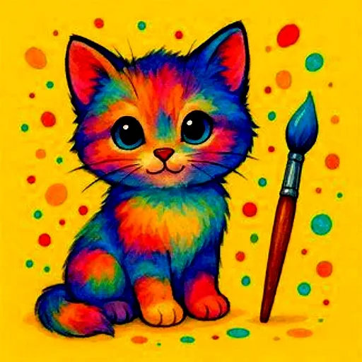 BTS Cute Kitty Coloring