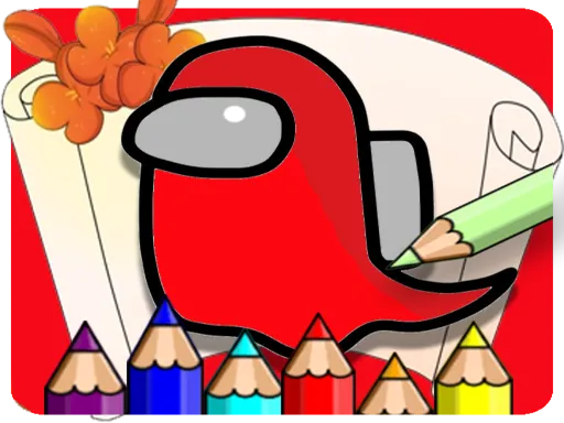 Coloring Book For Amoung Us