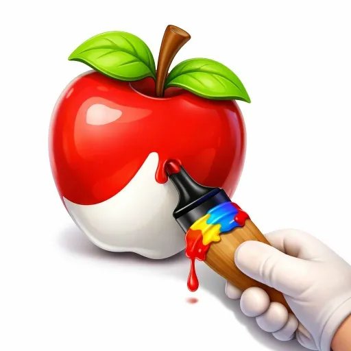 Easy Apple Coloring Book