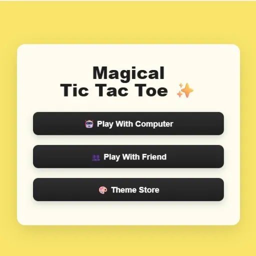 magical tic tac toe