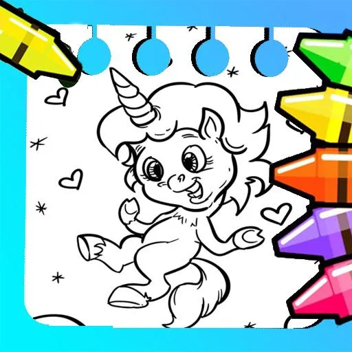 Magical Unicorn Coloring Pages
