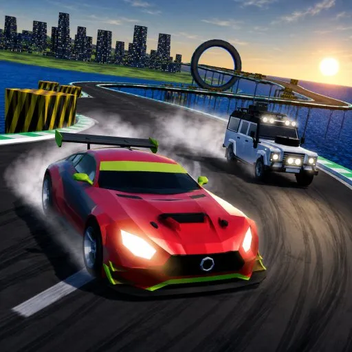 Mega Ramp Stunt Racing 3D
