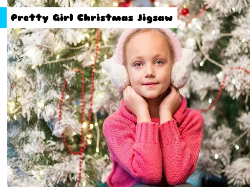 Pretty Girl Christmas Jigsaw