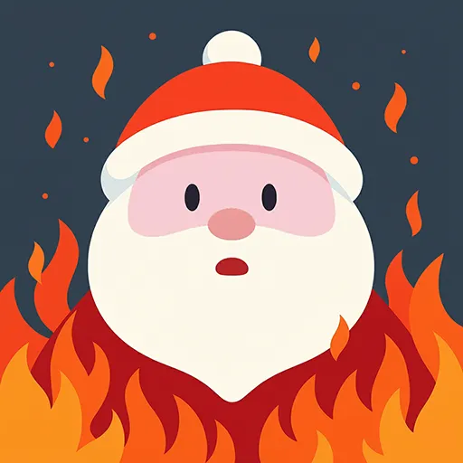 Santa on Fire