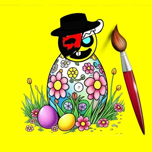 Sprunki Easter Coloring